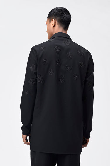 Mens Kurta with Metallic Embroidery