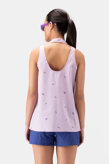 Genes Monogrammed Sleeveless Top