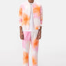 Ombre Floral Mens Linen Trousers