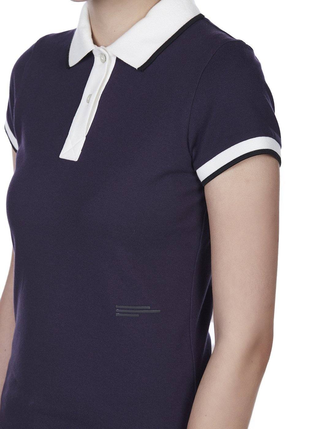 Buy Aubergine Womens Polo Sequal Online Genes Online Store