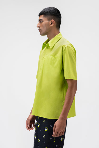 Mens Shirt With Asymmetrical Pockets