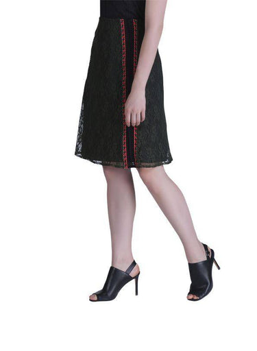 RED LACED WOMEN'S SKIRT